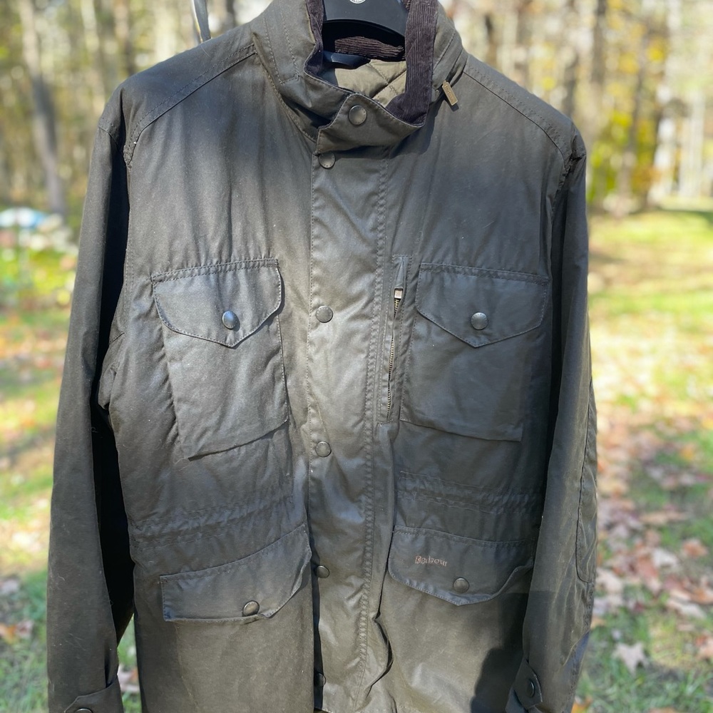 Barbour Sapper Waxed Jacker Mens Large